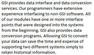 Data Conversion / Interface